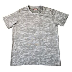 Karbon Shirt Mens XL Performance Activewear Tee Camo Perforated Breathable Gray